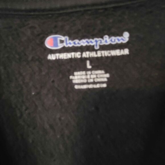 Boys Youth Size Large Champion Sweatshirt with Black with Camo - Picture 2 of 3